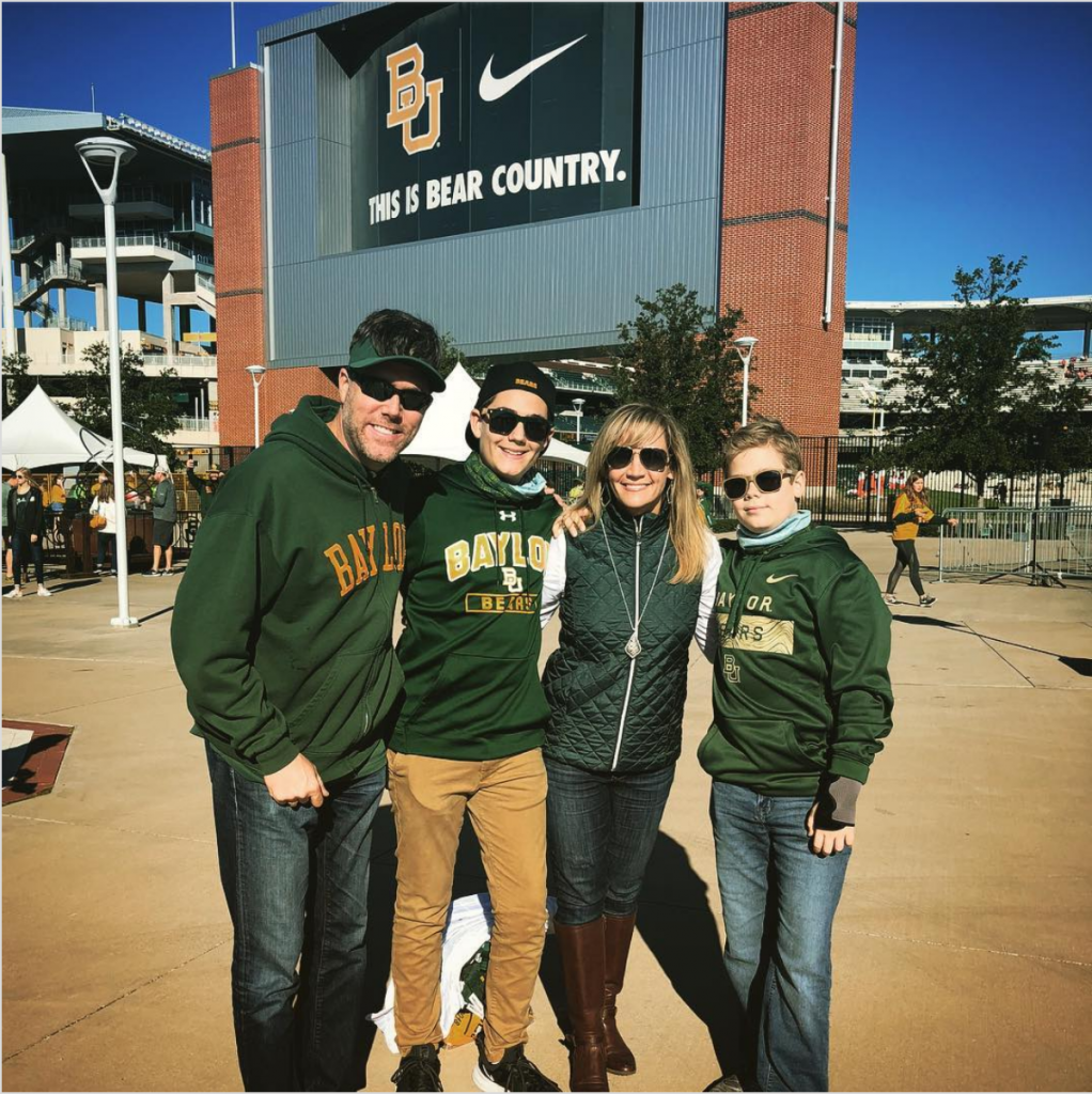 The gang at McLane Stadium in Waco